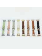 Replace Band for Apple Watch 10 46mm / Ultra 2 / Ultra 49mm / 9 8 7 45mm / SE (2023) SE (2022) SE 6 5 4 44mm / 3 2 1 42mm Leather Strap - Coffee