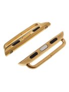 Replacement Metal Band Axle Connector Clasp for Apple Watch Series SE / SE (2022) / 6 / 5 / 4 44mm / Series 3 / 2 / 1 42mm - Gold Color