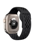 Replacement Strap for Apple Watch Series 10 42mm / 9 8 7 41mm / SE (2023) SE (2022) SE 6 5 4 40mm / 3 2 1 38mm Mesh Hole Watch Band -  Black