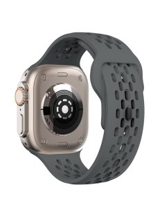   Replacement Strap for Apple Watch Series 10 42mm / 9 8 7 41mm / SE (2023) SE (2022) SE 6 5 4 40mm / 3 2 1 38mm Mesh Hole Watch Band - Dark Grey