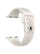 Replacement Strap for Apple Watch Series 10 42mm / 9 8 7 41mm / SE (2023) SE (2022) SE 6 5 4 40mm / 3 2 1 38mm Mesh Hole Watch Band - Starlight