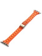 Resin Band for Apple Watch Series 10 46mm / Ultra 2 Ultra 49mm /  Series 9 8 7 45mm / 6 5 4 SE (2023) SE (2022) SE 44mm / 3 2 1 42mm Jelly Watch Strap - Transparent Orange