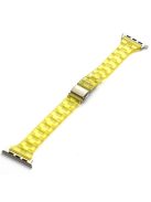 Resin Band for Apple Watch Series 10 46mm / Ultra 2 Ultra 49mm /  Series 9 8 7 45mm / 6 5 4 SE (2023) SE (2022) SE 44mm / 3 2 1 42mm Jelly Watch Strap - Transparent Yellow