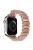 Resin Watch Band for Apple Watch Series 10 46mm / Ultra 2 Ultra 49mm /  Series 9 8 7 45mm / 6 5 4 SE (2023) SE (2022) SE 44mm / 3 2 1 42mm , Tube Bead Bracelet - Deep Pink