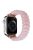 Resin Watch Band for Apple Watch Series 10 46mm / Ultra 2 Ultra 49mm /  Series 9 8 7 45mm / 6 5 4 SE (2023) SE (2022) SE 44mm / 3 2 1 42mm , Tube Bead Bracelet - Pink