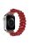 Resin Watch Band for Apple Watch Series 10 46mm / Ultra 2 Ultra 49mm /  Series 9 8 7 45mm / 6 5 4 SE (2023) SE (2022) SE 44mm / 3 2 1 42mm , Tube Bead Bracelet - Red