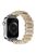 Resin Watch Band for Apple Watch Series 10 46mm / Ultra 2 Ultra 49mm /  Series 9 8 7 45mm / 6 5 4 SE (2023) SE (2022) SE 44mm / 3 2 1 42mm , Tube Bead Bracelet - Starlight