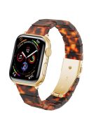 Resin Watchband for Apple Watch Series 10 46mm / Ultra 2 Ultra 49mm /  Series 9 8 7 45mm / 6 5 4 SE (2023) SE (2022) SE 44mm / 3 2 1 42mm Wrist Strap - Hawksbill