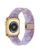 Resin Watchband for Apple Watch Series 10 46mm / Ultra 2 Ultra 49mm /  Series 9 8 7 45mm / 6 5 4 SE (2023) SE (2022) SE 44mm / 3 2 1 42mm Wrist Strap - Pink Mix