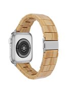 Resin Watchband for Apple Watch Series 10 46mm / Ultra 2 Ultra 49mm /  Series 9 8 7 45mm / 6 5 4 SE (2023) SE (2022) SE 44mm / 3 2 1 42mm Wrist Strap - Wood Color