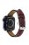 Retro Genuine Leather Narrow Wrist Strap Adjustable Watch Band for Apple Watch Series 10 42mm / 9 8 7 41mm / 6 5 4 SE SE (2022) SE (2023) 40mm / 3 2 1 38mm - Wine Red