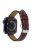 Retro Genuine Leather Replacement Band Narrow Smart Watch Wrist Strap for Apple Watch Series 10 46mm / Ultra 2 Ultra 49mm / 9 8 7 45mm / SE (2023) SE (2022) SE 6 5 4 44mm / 3 2 1 42mm - Wine Red