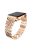 Rhinestone Decor Metal Smart Watch Strap for Apple Watch Series 10 42mm / 9 8 7 41mm / SE (2023) SE (2022) SE 6 5 4 40mm / 3 2 1 38mm - Rose Gold