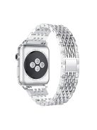 Rhinestone Decor Metal Smart Watch Strap for Apple Watch Series 10 42mm / 9 8 7 41mm / SE (2023) SE (2022) SE 6 5 4 40mm / 3 2 1 38mm - Silver