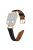 Rhinestone Watch Band for Apple Watch Series 10 42mm / 9 8 7 41mm / SE (2023) SE (2022) SE 6 5 4 40mm / 3 2 1 38mm Genuine Cowhide Leather Strap with Rose Gold Buckle - Black