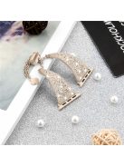 Rhinestones Decor Strap for Apple Watch Series 10 42mm / 9 8 7 41mm / SE (2023) SE (2022) SE 6 5 4 40mm / 3 2 1 38mm Alloy Band - Vintage Gold