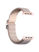 Rhombus Nylon Watch Strap Adjustable Elastic Watchband Bracelet for Apple Watch Ultra 49mm / Ultra 2 49mm / Series 9 45mm / SE (2023) 44mm / Series 8 45mm / 7 45mm / Series 4 / 5 / 6 44mm / Series 1 / 2 / 3 42mm / SE 44mm / SE (2022) 44mm - Pink