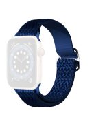 Rhombus Sport Nylon Strap Adjustable Elastic Watchband Bracelet for Apple Watch Series 10 42mm / 9 8 7 41mm / 6 5 4 SE SE (2022) SE (2023) 40mm / 3 2 1 38mm - Blue