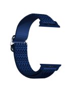 Rhombus Sport Nylon Strap Adjustable Elastic Watchband Bracelet for Apple Watch Series 10 42mm / 9 8 7 41mm / 6 5 4 SE SE (2022) SE (2023) 40mm / 3 2 1 38mm - Blue