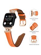 Rose Gold Buckle Strap for Apple Watch Series 10 42mm / 9 8 7 41mm / SE (2023) SE (2022) SE 6 5 4 40mm / 3 2 1 38mm Watch Band - Orange