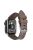 Rubber Watchband For Apple Watch Series 10 42mm / 9 8 7 41mm / 6 5 4 SE (2022) SE (2023) SE 40mm / 3 2 1 38mm Strap with Silver Buckle - Brown