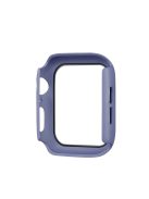 Rubberized PC + Tempered Glass Watch Case for Apple Watch SE / SE (2022) / Series 6 / 5 / 4 44mm - Blue