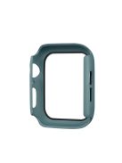 Rubberized PC + Tempered Glass Watch Case for Apple Watch SE / SE (2022) / Series 6 / 5 / 4 44mm - Dark Green