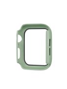 Rubberized PC + Tempered Glass Watch Case for Apple Watch SE / SE (2022) / Series 6 / 5 / 4 44mm - Light Green