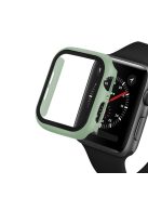 Rubberized PC + Tempered Glass Watch Case for Apple Watch SE / SE (2022) / Series 6 / 5 / 4 44mm - Light Green