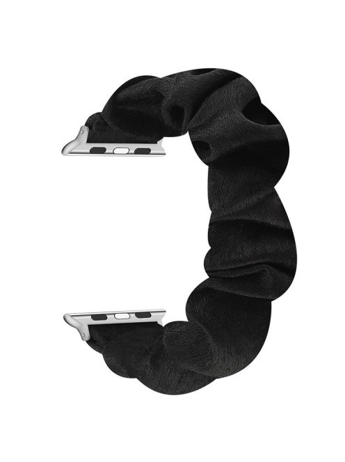 Scrunchie Hair Band Watch Strap for Apple Watch Series 10 42mm / 9 8 7 41mm / 6 5 4 SE SE (2022) SE (2023) 40mm / 3 2 1 38mm  - Black