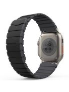 Silicone Band for Apple Watch 10 46mm / Ultra 2 / Ultra 49mm / 9 8 7 45mm / SE (2023) SE (2022) SE 6 5 4 44mm / 3 2 1 42mm Magnetic Strap - Black+Grey