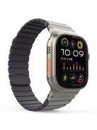 Silicone Band for Apple Watch 10 46mm / Ultra 2 / Ultra 49mm / 9 8 7 45mm / SE (2023) SE (2022) SE 6 5 4 44mm / 3 2 1 42mm Magnetic Strap - Grey