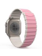 Silicone Band for Apple Watch 10 46mm / Ultra 2 / Ultra 49mm / 9 8 7 45mm / SE (2023) SE (2022) SE 6 5 4 44mm / 3 2 1 42mm Magnetic Strap - Pink