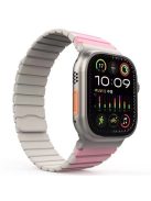 Silicone Band for Apple Watch 10 46mm / Ultra 2 / Ultra 49mm / 9 8 7 45mm / SE (2023) SE (2022) SE 6 5 4 44mm / 3 2 1 42mm Magnetic Strap - Pink