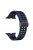 Silicone Band for Apple Watch Series 10 46mm / Ultra 2 Ultra 49mm /  Series 9 8 7 45mm / 6 5 4 SE (2023) SE (2022) SE 44mm / 3 2 1 42mm Magnetic Folding Buckle Dual Color Strap - Dark Blue / Black