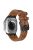 Silicone Band for Apple Watch Series 10 46mm / Ultra 2 Ultra 49mm / Series 9 8 7 45mm / SE (2023) SE (2022) SE 6 5 4 44mm / 3 2 1 42mm - Black+Light Brown