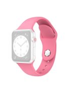 Silicone Band for Apple Watch Ultra 49mm Adjustable Watch Strap Replacement with Hexagonal Stud - Pink