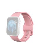 Silicone Smart Watch Replacement Strap for Apple Watch Series 10 42mm / 9 8 7 41mm / SE (2023) SE (2022) SE 6 5 4 40mm / 3 2 1 38mm - Pink