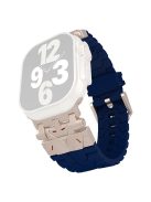 Silicone Strap for Apple Watch Series 10 42mm  /  9 8 7 41mm  /  SE (2023) SE (2022) SE 6 5 4 40mm  /  3 2 1 38mm - Midnight Blue