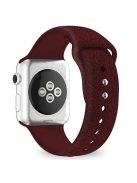 Silicone Strap for Apple Watch Series 10 42mm  /  9 8 7 41mm  /  SE (2023) SE (2022) SE 6 5 4 40mm  /  3 2 1 38mm - Rose Wine Red