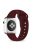 Silicone Strap for Apple Watch Series 10 42mm  /  9 8 7 41mm  /  SE (2023) SE (2022) SE 6 5 4 40mm  /  3 2 1 38mm - Rose Wine Red