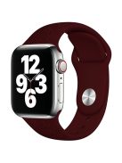 Silicone Strap for Apple Watch Series 10 42mm  /  9 8 7 41mm  /  SE (2023) SE (2022) SE 6 5 4 40mm  /  3 2 1 38mm - Rose Wine Red