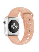 Silicone Strap for Apple Watch Series 10 42mm  /  9 8 7 41mm  /  SE (2023) SE (2022) SE 6 5 4 40mm  /  3 2 1 38mm - Snowflake Pink