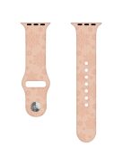 Silicone Strap for Apple Watch Series 10 42mm  /  9 8 7 41mm  /  SE (2023) SE (2022) SE 6 5 4 40mm  /  3 2 1 38mm - Snowflake Pink