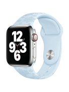 Silicone Strap for Apple Watch Series 10 42mm  /  9 8 7 41mm  /  SE (2023) SE (2022) SE 6 5 4 40mm  /  3 2 1 38mm - Snowflake Sky Blue