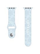 Silicone Strap for Apple Watch Series 10 42mm  /  9 8 7 41mm  /  SE (2023) SE (2022) SE 6 5 4 40mm  /  3 2 1 38mm - Snowflake Sky Blue