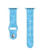 Silicone Strap for Apple Watch Series 10 42mm  /  9 8 7 41mm  /  SE (2023) SE (2022) SE 6 5 4 40mm  /  3 2 1 38mm - Sunflower Blue