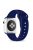 Silicone Strap for Apple Watch Series 10 42mm  /  9 8 7 41mm  /  SE (2023) SE (2022) SE 6 5 4 40mm  /  3 2 1 38mm - Sunflower Dark Blue