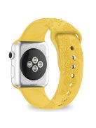 Silicone Strap for Apple Watch Series 10 42mm  /  9 8 7 41mm  /  SE (2023) SE (2022) SE 6 5 4 40mm  /  3 2 1 38mm - Sunflower Ginger