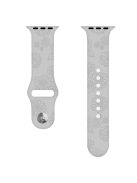 Silicone Strap for Apple Watch Series 10 42mm  /  9 8 7 41mm  /  SE (2023) SE (2022) SE 6 5 4 40mm  /  3 2 1 38mm - Sunflower Grey